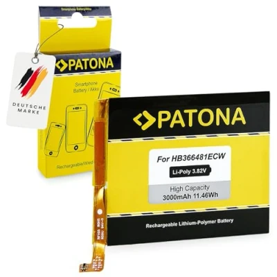Immagine di PATONA Batteria HB366481ECW 3000mAh Compatibile con Huawei Ascend P9, P9 Lite, Honor 5C, 7 8 9 P10 P20 P8 Lite 2017, Y6 2018, Y7 P Smart