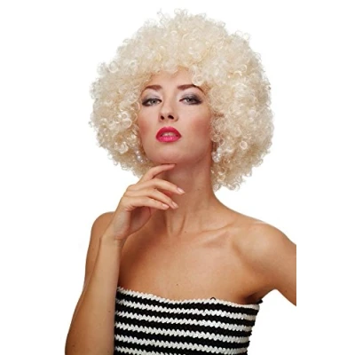 Immagine di WIG ME UP Parrucca Afro Anni 70 Party Funk Disco Foxy Colore Biondo Molto Chiaro PW0011 88