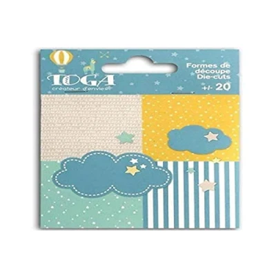 Immagine di Toga Naissance Leonard &amp; Josephine Set di Forme fustellate Dies Cuts, Carta, Multicolore, 5 x 3 0,1 cm