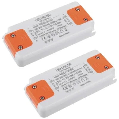 Immagine di EPLZON 12V 15W LED Trasformatore Alimentatore Convertitore Trasformatori per Lampade G4 MR16 MR11 GU4 GU5.3 (2 Pezzi)