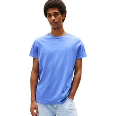 Immagine di Tommy Jeans Tjm Xslim Jersey Tee Dm0dm04411, Maglietta a Maniche Corte Uomo, Blue (Soft Sapphire), L