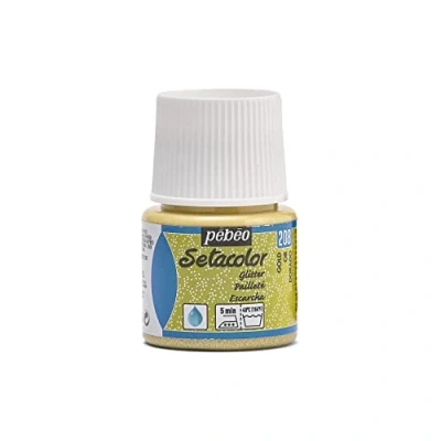 Immagine di Pebeo Setacolor tessuto vernice 45 ml 57, con colori diversi Glitter Gold