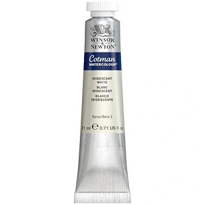 Immagine di Winsor &amp; Newton 8840532 Cotman Vernici ad acquerello, colori vivaci di alta qualità con ottime caratteristiche lavorazione, tubo da 8 ml, Bianco Iridescente