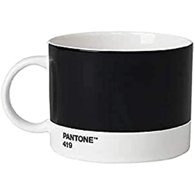 Immagine di Copenhagen design Pantone Tazza di tè, Porcellana, Nero (Black 419), 475 ml