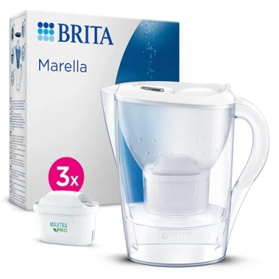 Immagine di Brita Caraffa filtrante Marella +3 Maxtra Pro PP Bianco Polipropilene 2,4 l 150