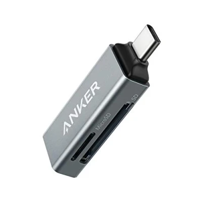 Immagine di Anker Lettore di schede Memoria USB C 2 in 1 per SDXC, SDHC, SD, MMC, RS Micro SDHC e UHS I