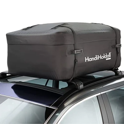 Immagine di HandiWorld HandiHoldall Extra Large 400 Litri Box impermeabile a tetto morbido Borsa pieghevole con base solida Nero