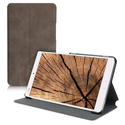 Immagine di kwmobile Cover compatibile con Huawei MediaPad M3 8.4 Custodia protettiva simil pelle camoscio per Tablet Copertina sottile Tab Stand Case
