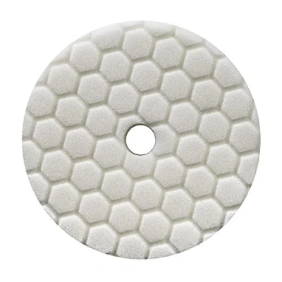 Immagine di Chemical Guys, Disco in Feltro per lucidatura, con Trama a Nido d&#039;Ape, da 140 mm di Diametro, Anti Ologramma, Colore Bianco