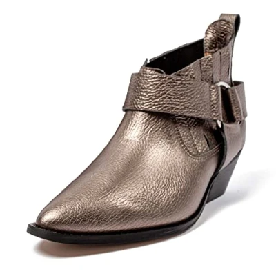 Immagine di L37 HANDMADE SHOES Ain&#039;t The Same, Western Boot Donna, Gold, 35 EU