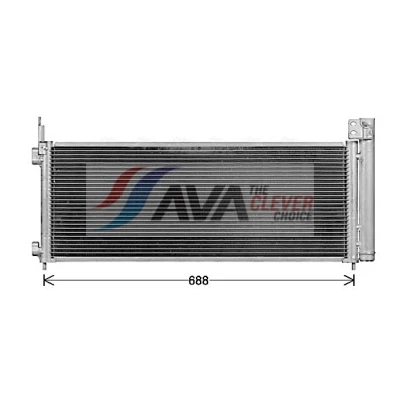 Immagine di PRASCO TO5779D Condensatore con essiccatore 15 10 Alluminio 650 TOYOTA: RAV4 IV SUV