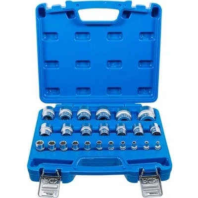 Immagine di BGS Juego de llaves vaso hexagonal entradas 6,3 mm (1/4&quot;), 12,5 (1/2&quot;) medidas en pulgadas 24 piezas