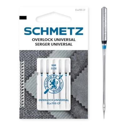 Immagine di Schmetz Aghi per macchina da cucire ELx705 5 spessore 90 CF (finitura cromata)