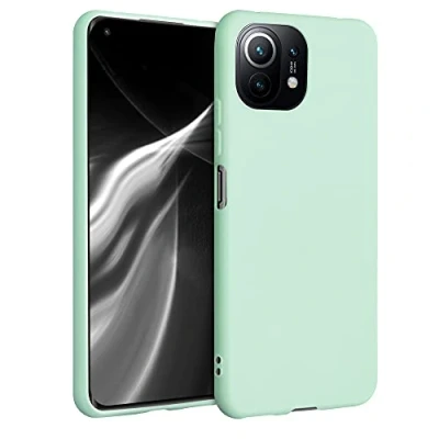 Immagine di kwmobile Custodia Compatibile con Xiaomi 11 Lite (5G) NE/Mi Cover Back Case per Smartphone in Silicone TPU Protezione Gommata menta matt