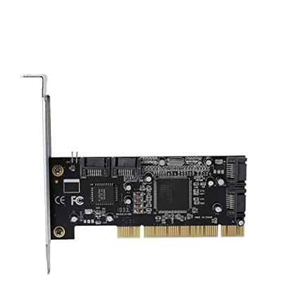 Immagine di Fdit Scheda PCI a 4 Porte SATA Raid Controller Chipset Sil3114 velocità di Trasmissione 1,5 Gbps, con unità CD