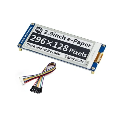 Immagine di IBest 2.9inch E paper Module 296x128 Resolution 3.3V/5V Two Color Ink Display epaper Screen SPI Interface for Raspberry Pi/Arduino/Nucleo Support Partial Refresh