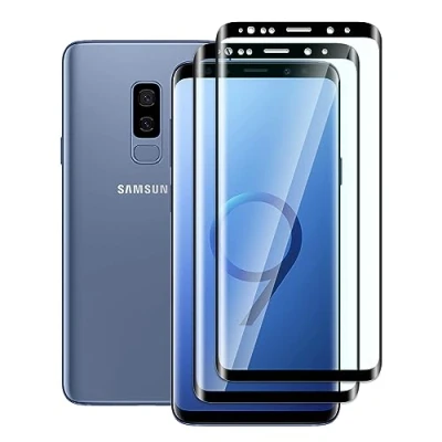 Immagine di FWKDWHPH 2 Pezzi Vetro Temperato per Samsung Galaxy S9 Plus,3D Full Coverage,Durezza 9H,Anti Graffio,Senza Bolle,HD Pellicola Protettiva