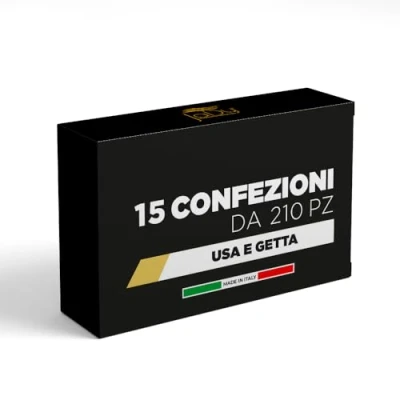 Immagine di JADY LUXURY Asciugamani Monouso Piegati a V 100% Pura Cellulosa Resistenti e Multiuso Usa Getta Universali (15 CONFEZIONI 3150 PEZZI)