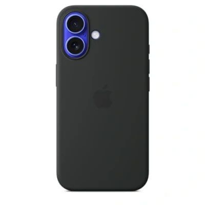 Immagine di Apple Silicone Back Cover Nero MagSafe iPhone 16