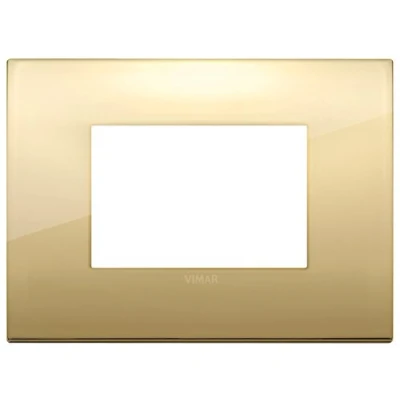Immagine di Vimar 19653.07 Placca Classic, Oro, 3 moduli