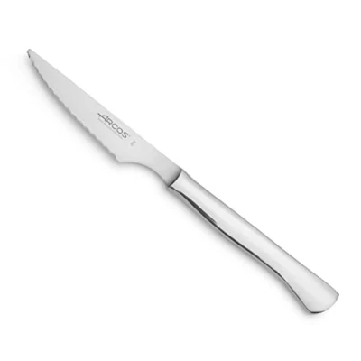 Immagine di Arcos Coltelli da Tavolo Coltello tavola Bistecca Monoblocco monopecco in Acciaio Inox 100 mm Colore Argento