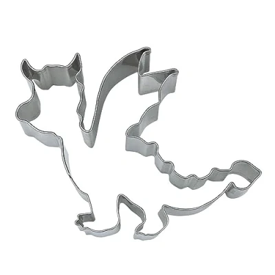 Immagine di Staedter Dragon Shape Cookie Cutter, Argento, Acciaio Inossidabile, Silver, 8 cm