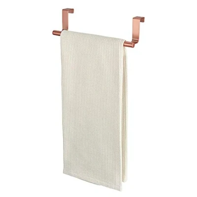 Immagine di iDesign Appendi asciugamani bagno, Piccolo porta bagno in metallo, Barra ideale anche per le toilette degli ospiti, rame