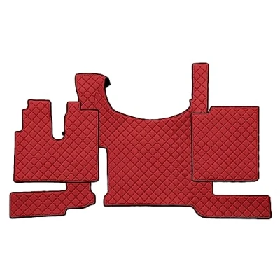 Immagine di F CORE Tappetini copricofani camion compatibile per MAN TGX 03.21 Con freno a pavimento ROSSO