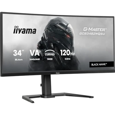 Immagine di Iiyama GCB3482WQSU B1 Monitor LED ERP E (A G) 86.4 cm (34 pollici) 3440 x 1440 Pixel 21:9 0.6 ms VA