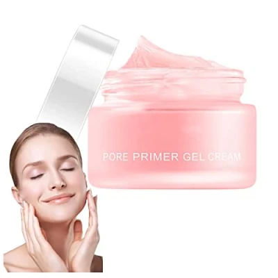 Immagine di Crema per Restringere I Pori,Pore Primer Gel Creme Base,Crema Base Pori Invisibile,Pore Cream,Base Face Under Foundation,Crema Idratante Isolata Il Controllo Dell&#039;olio