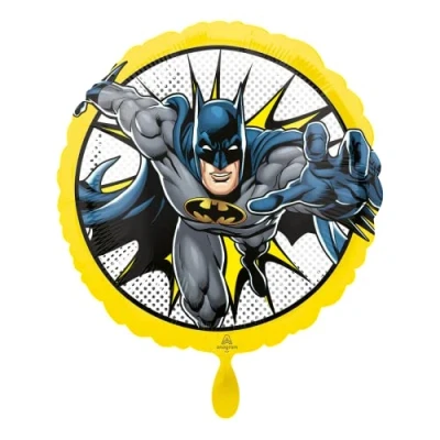 Immagine di Amscan Party Generico 4071401 Palloncino Batman Comics, in alluminio, 43 cm, multicolore