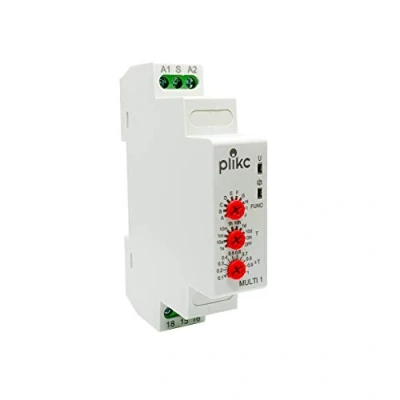 Immagine di Plikc Multi1 Temporizzatore multifunzione da quadro 10 funzioni 12 240V ac/dc PLK042676
