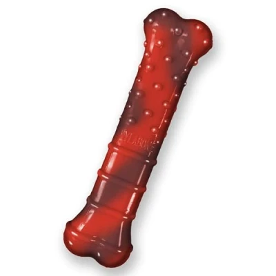 Immagine di Nylabone masticabile texturizzato al Manzo essiccato per mascelle Forti Textured Beef Jerky Power Chew Giocattolo Cani Estreme Medium Fino a 16 kg