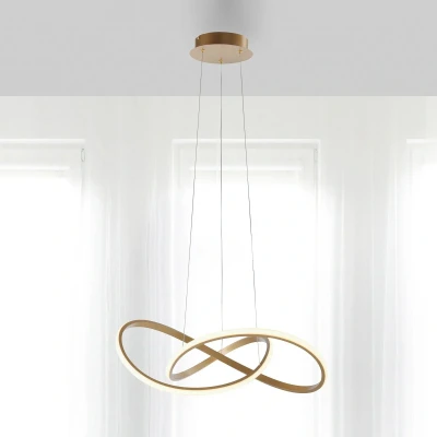 Immagine di JUST LIGHT. Lampada LED sospensione Maria, 3 step dim, ottone