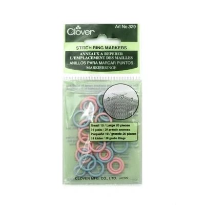 Immagine di Clover Anelli Marcatori, Plastic, Rosa/Blu, OSFA