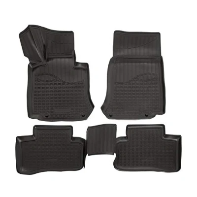 Immagine di NORM Liners 3D Tappeti Tappetini Auto In TPE Gomma Su Misura Per GLC X253 / C253 dal 2016, Kit di 4 Pezzi, Inodore, Nero, Antiscivolo