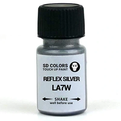 Immagine di SD COLORS Reflex SILVER LA7W A7W 8E Vernice per ritocchi, 8 ml, riparazione graffi e scheggiature, codice colore: (solo vernice)