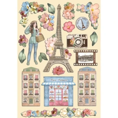 Immagine di Scrapbooking Small Pad 10 fogli da 20,3 x cm (8&quot; 8&quot;) Create Happiness Oh lá