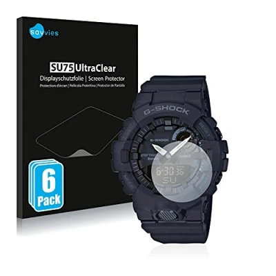 Immagine di savvies (6 Pezzi Pellicola Protettiva per Casio G Shock GBA800 Protezione Schermo Trasparente