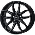 Immagine di RIAL 4 fori 16Inch 100mm cerchio in lega Lucca nero LUC65640A22 6 Cerchione