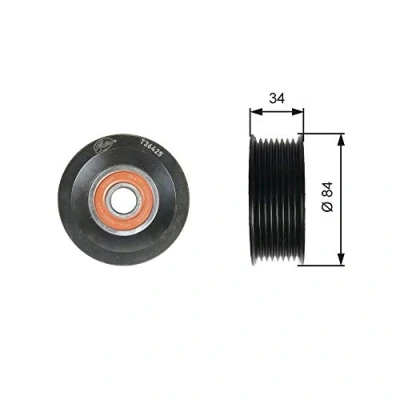 Immagine di GATES T36425 Galoppino FleetRunner Micro V Stretch Fit con scanalature MAZDA: 5, 6 SW