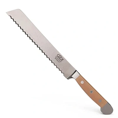 Immagine di Güde Solingen Coltello da pane forgiato per la mano sinistra e destra, 21 cm, legno di pero, ALPHA BIRNE doppio collarino, fatto a in Germania