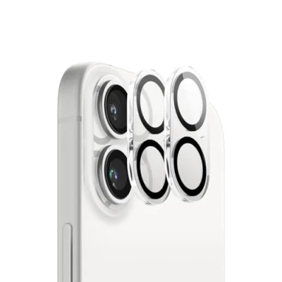 Immagine di elago Vetro Temperato + Protezione Fotocamera Compatibile con iPhone 16 e Plus Durezza Superficiale 9H, Anti Impronte, Infrangibile, dai Graffi, Senza Bolle (2 Pezzi)