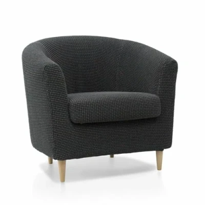 Immagine di SOFASKINS® copridivano super elastico, dal design esclusivo, traspirante e resistente, facile da posizionare Dimensioni: 60 90 cm. Colore Grigio Scuro