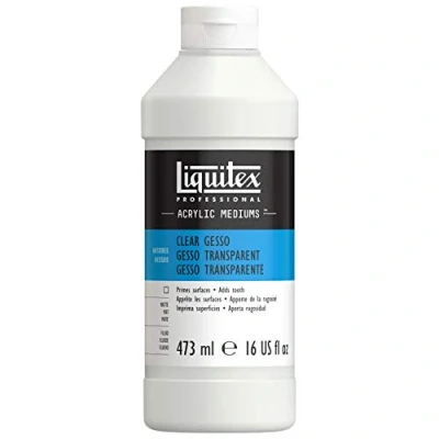 Immagine di Liquitex Professional Gesso trasparente, per preparazione superfici la pittura, 473 ml