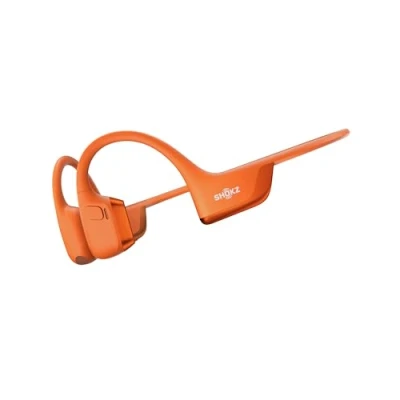 Immagine di SHOKZ Cuffie Sportive OpenRun Pro 2 a Conduzione Ossea, Wireless Bluetooth 5.3, Microfoni con Cancellazione Rumore, Impermeabili IP55, 12 Ore Riproduzione, Ricarica Rapida USB C, Arancione
