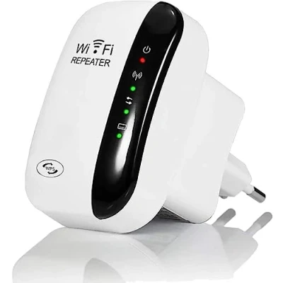 Immagine di HSYWBC Ripetitore WiFi, Wifi Range Extender 300Mbps 2.4GHz Wireless Repeater Booster, con Porta LAN/Pulsante WPS/Access Point, Segnale Casa Supporta Modalità