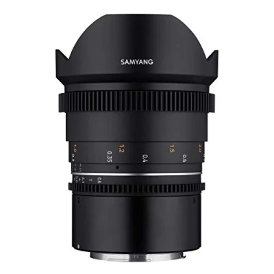 Immagine di Samyang MF 14 mm T3,1 VDSLR MK2 Canon RF Obiettivo ultra ampio Cine e Video per RF, lunghezza focale fissa, mm, corona dentata Follow Focus Full formato risoluzione APS C 8 K, nero