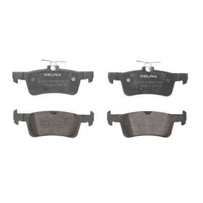 Immagine di DELPHI LP2503 Kit pastiglie freno Non predisposto per contatto segnalazione usura con lamierino anticigolío senza accessori PEUGEOT: 308 II Hatchback