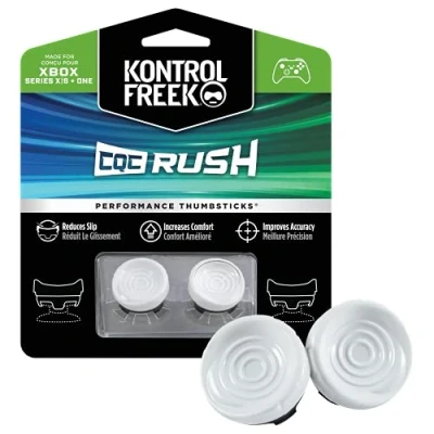 Immagine di KontrolFreek FPS Freek CQC Rush per Xbox One e Series X Controller Thumbstick Performance 2 Concavi a vita media Bianco